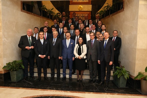 Türkiye’ deki Alman Yatırımcılar TOBB Başkanı M. Rifat Hisarcıklıoğlu Bir Araya Geldi